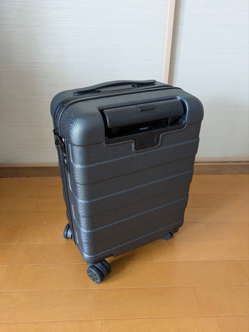 無印良品 Muji バーを自由に調節できるキャリーケース　グレー 20L