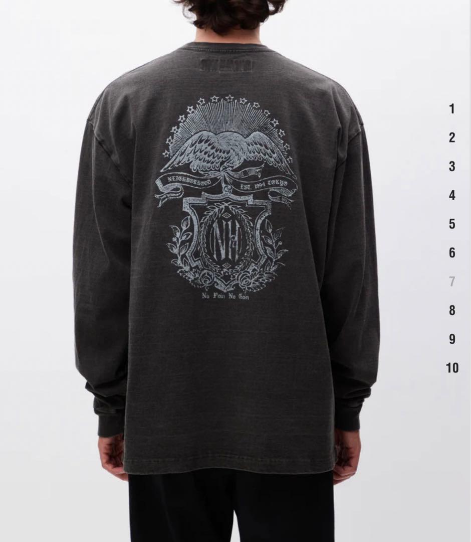 トップス PIGMENT DYED CREWNECK LS