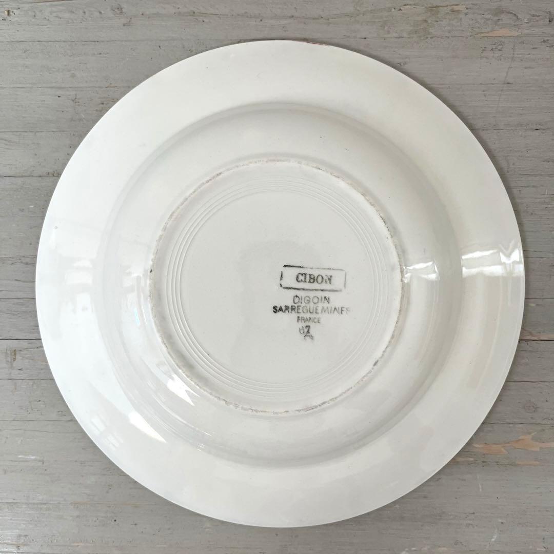 再値下げ❗️フランスアンティークディゴワンサルグミンヌ スーププレート 2枚set