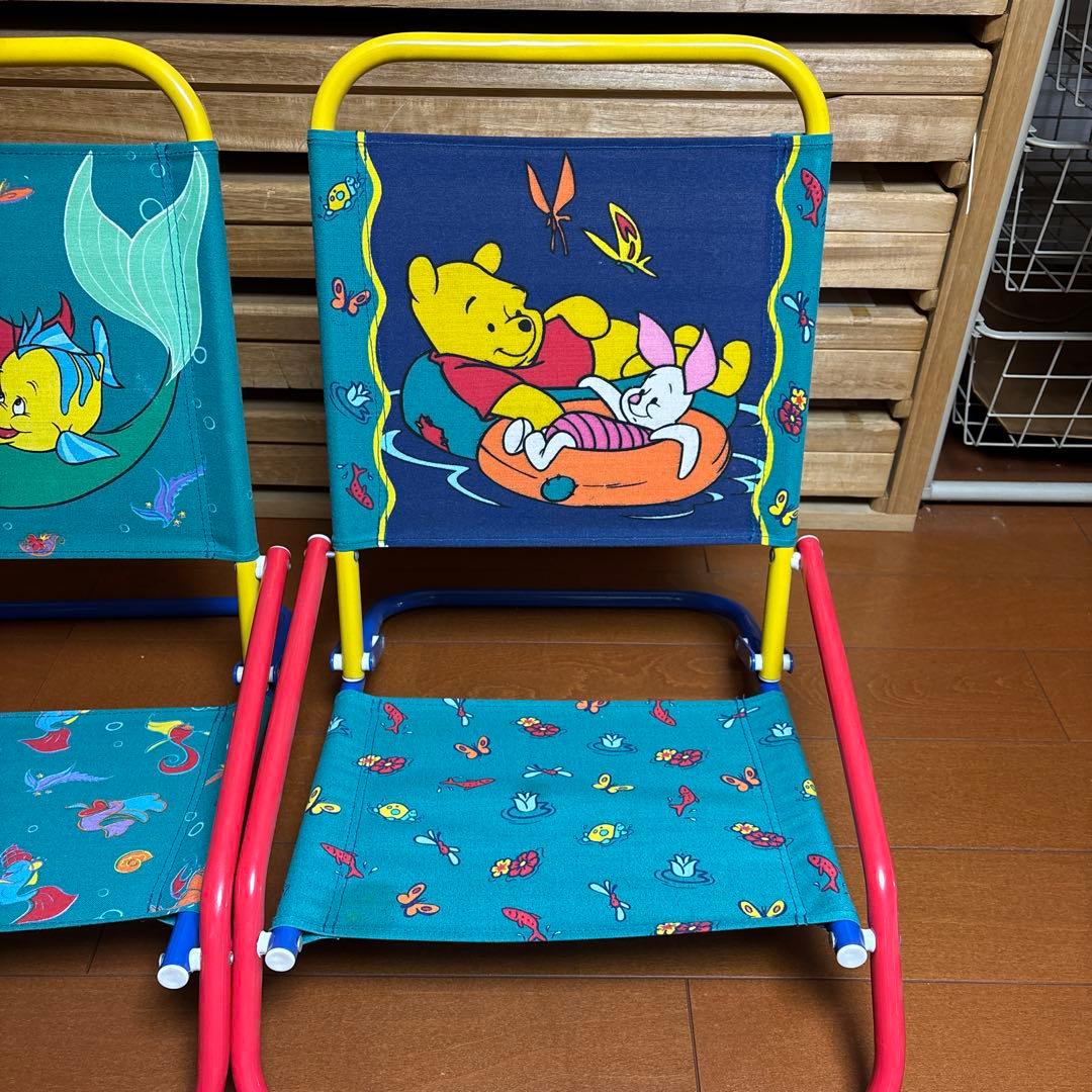 【レア】リトルマーメイド プーさん 子供用アウトドアチェア
