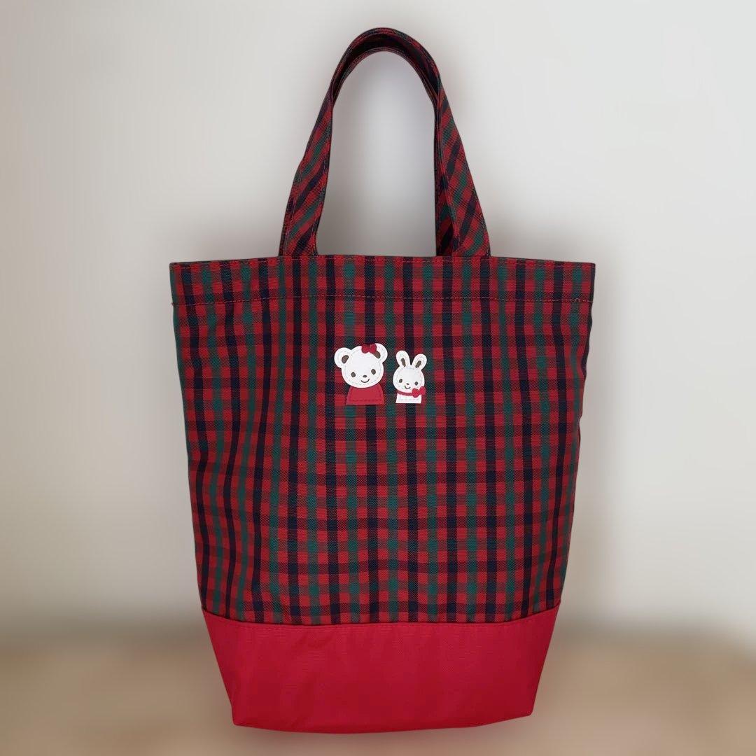 【美品】ファミリア✳︎シューズケース　レッド