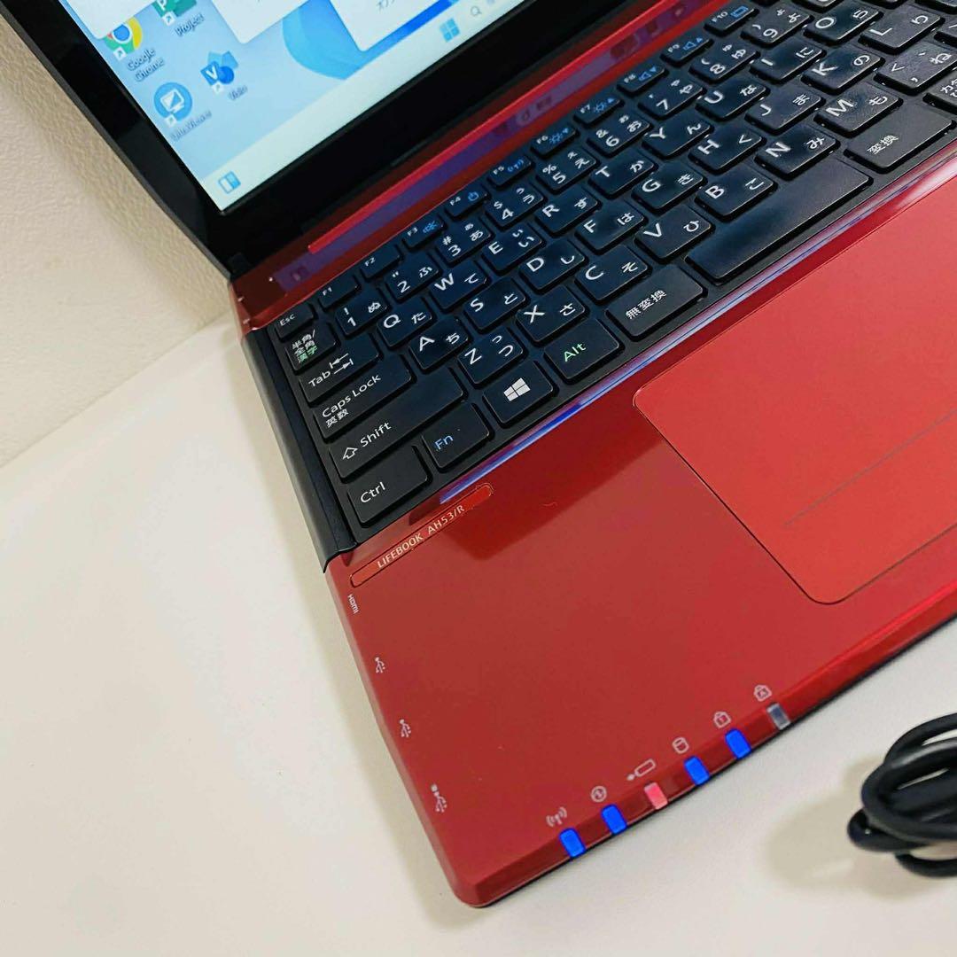 Y101 富士通ノートパソコンi7メモリ8G高速WEBカメラSSD Win11