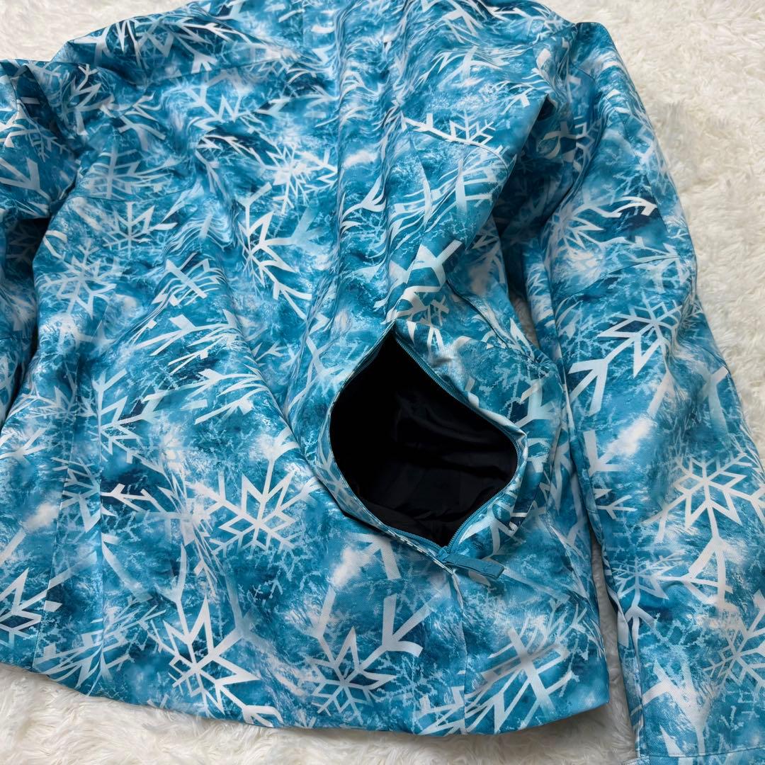 GOLDWIN 雪柄 中綿 スキー スノボジャケットL【E-69】