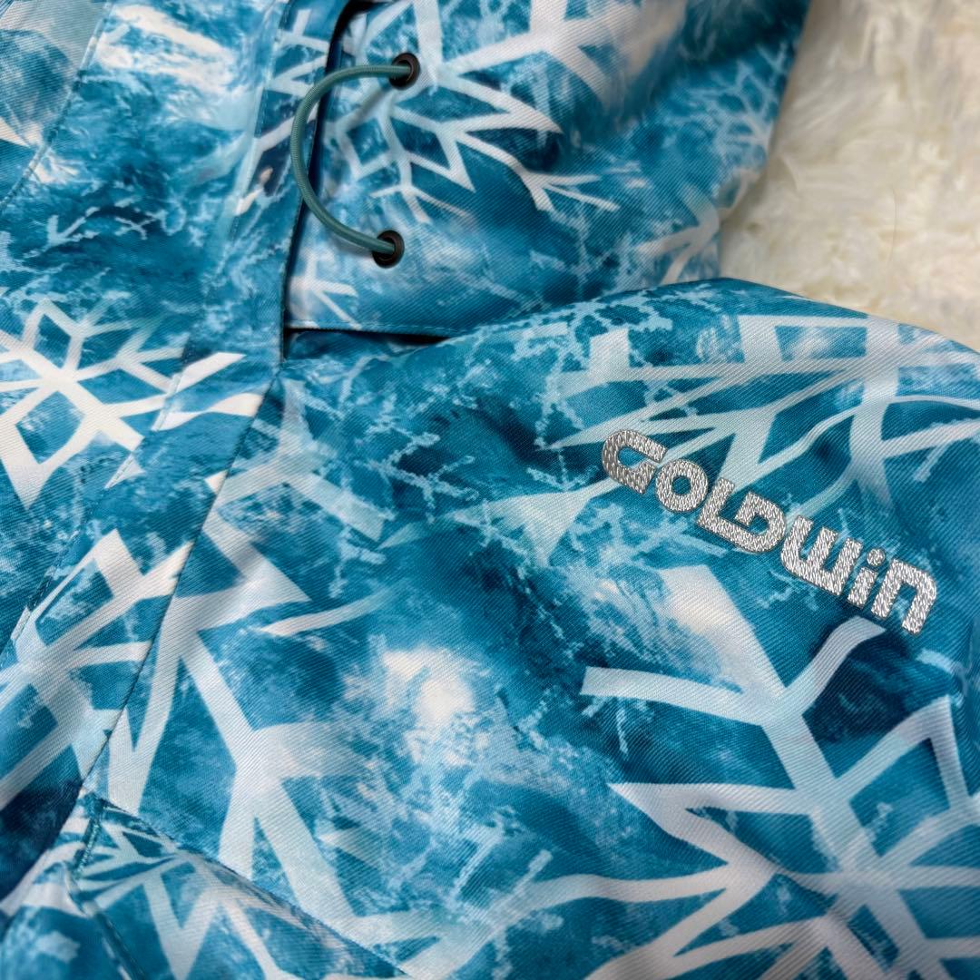 GOLDWIN 雪柄 中綿 スキー スノボジャケットL【E-69】