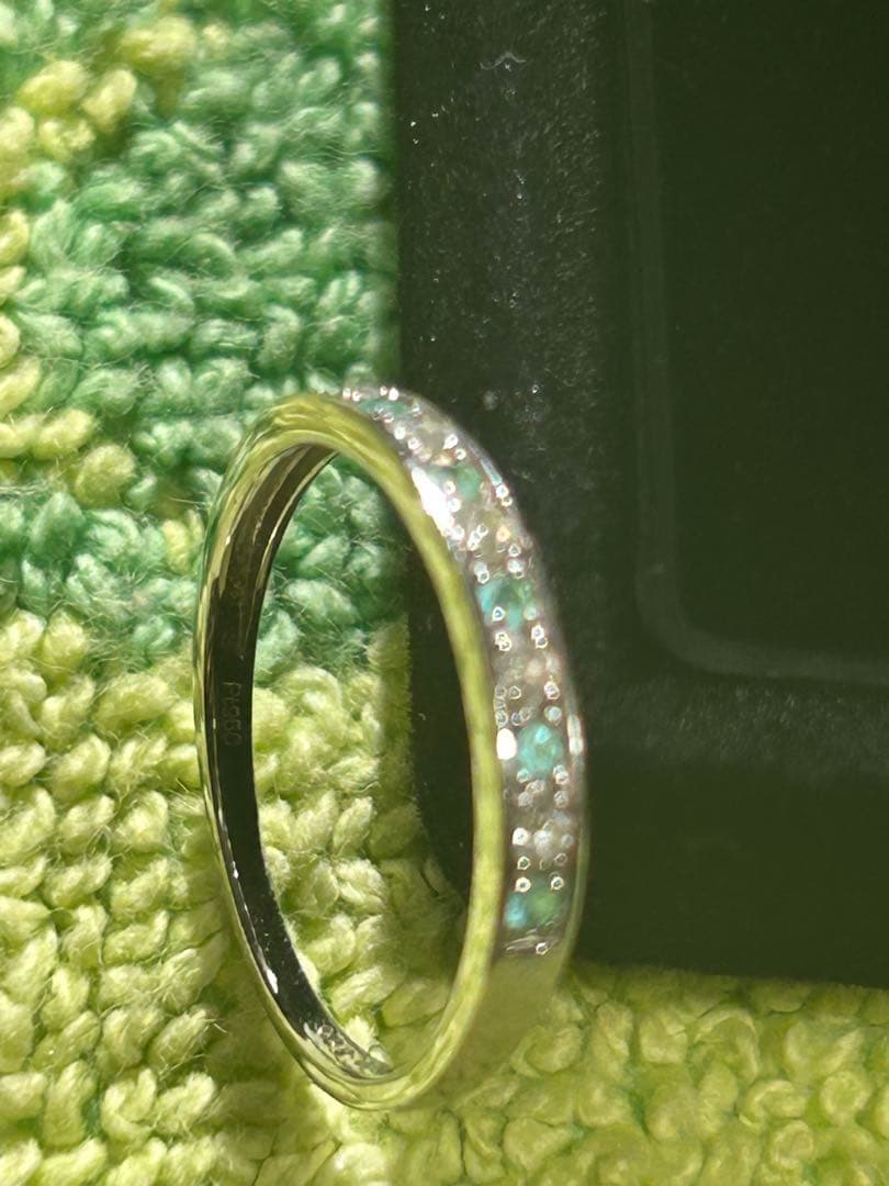 パライバトルマリン　プラチナリング未使用