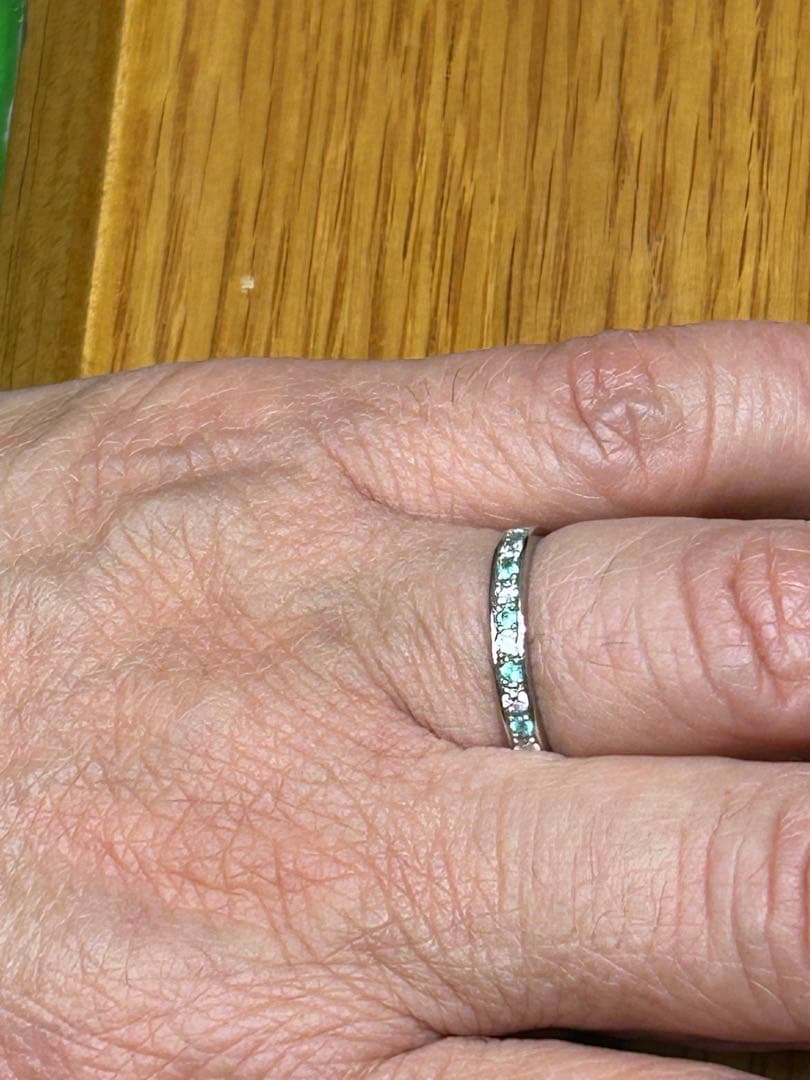 パライバトルマリン　プラチナリング未使用