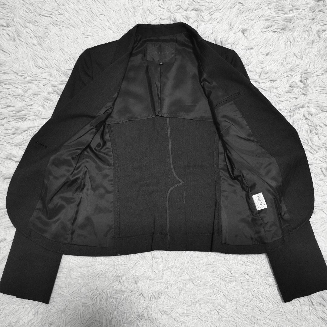 極美品✨UNTITLED パンツスーツ セットアップ 1B ブラック M