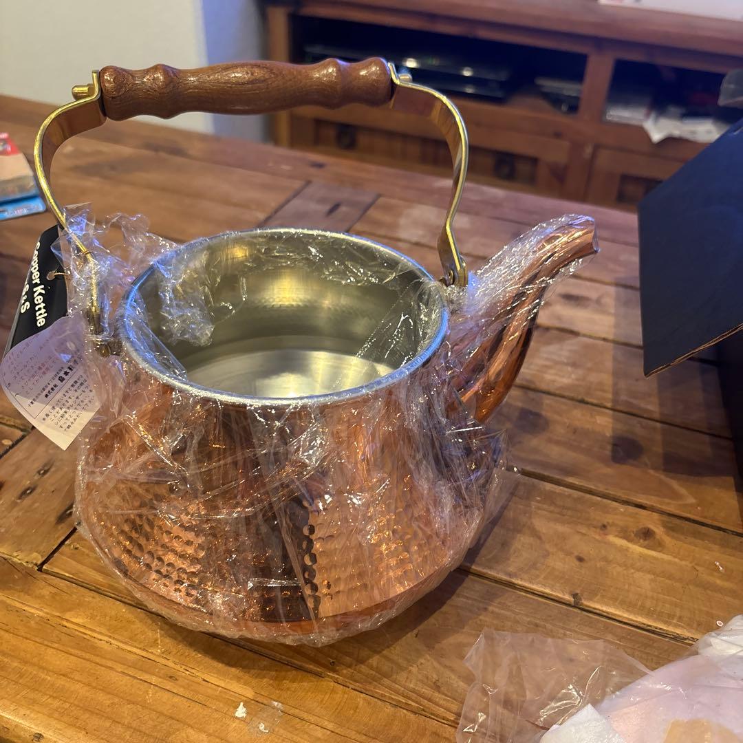 Shimamoto 銅製ティーケトル 未使用　島本製作所