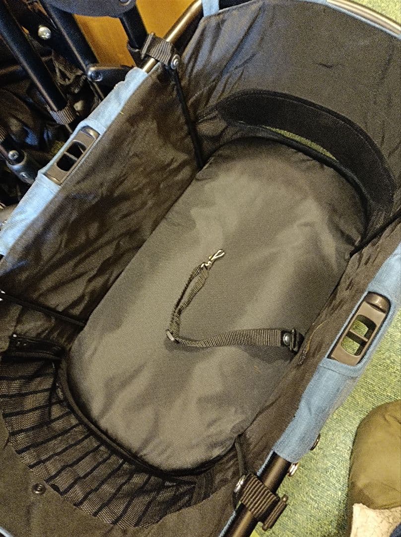 超美品 人気コムペット ミリミリEGロングD デニム 軽量ペットカート② 分離式