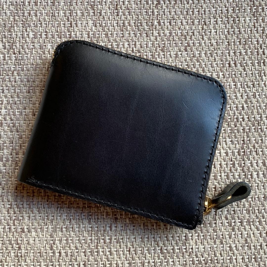 【HERZ】Organ ラウンドファスナー二つ折り財布 GS-48