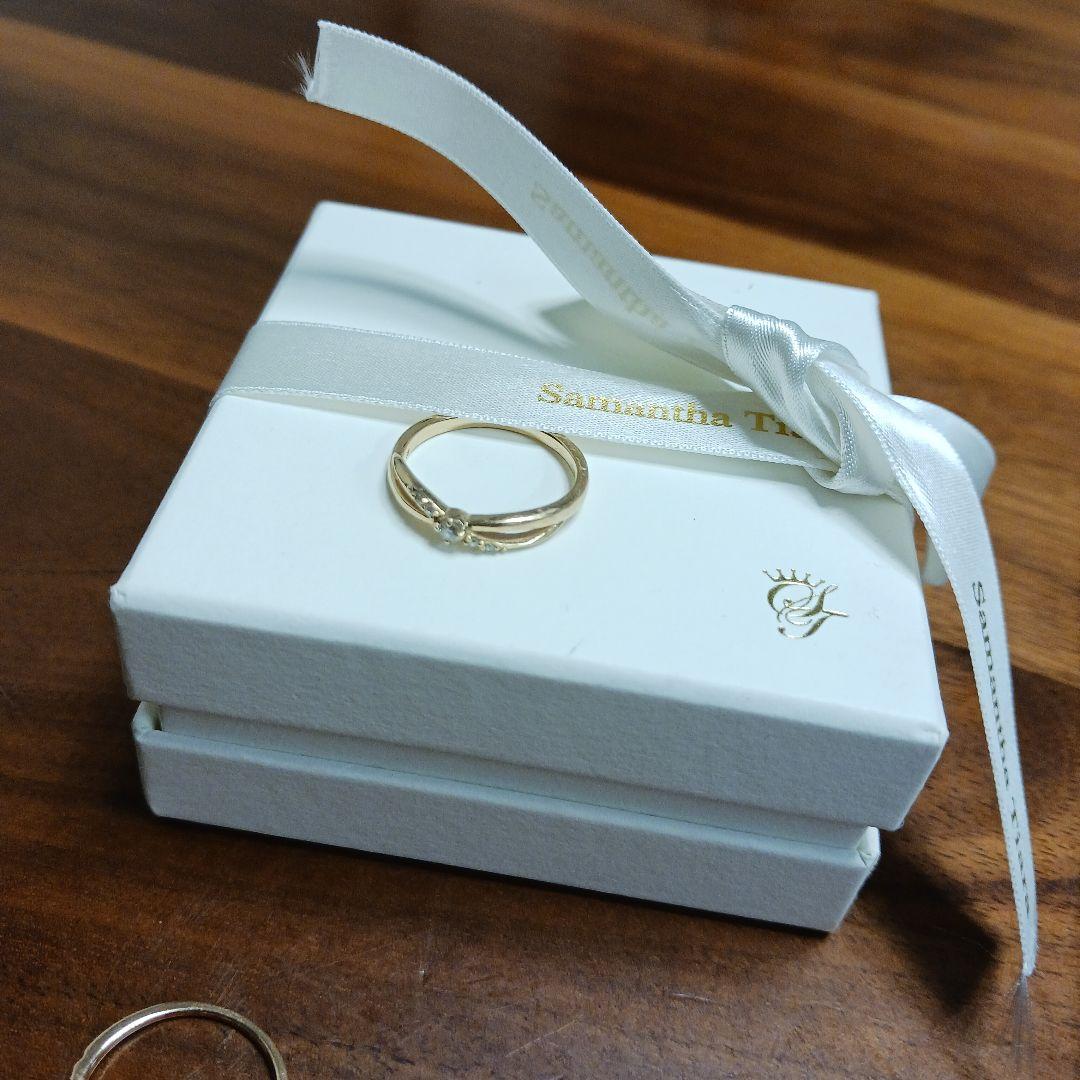 藤*花様 4℃ダイヤモンドリングk18　7号