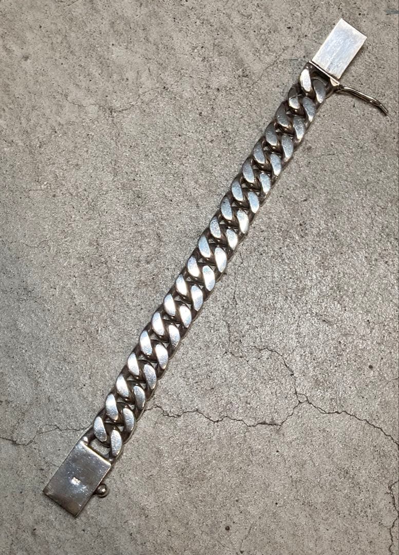 [28] Silver925 / 131g 極太 喜平チェーン ブレスレット