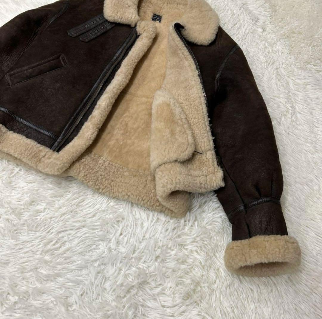 @*様 AIR FORCE ムートンジャケット　40 B-3 ダークブラウン