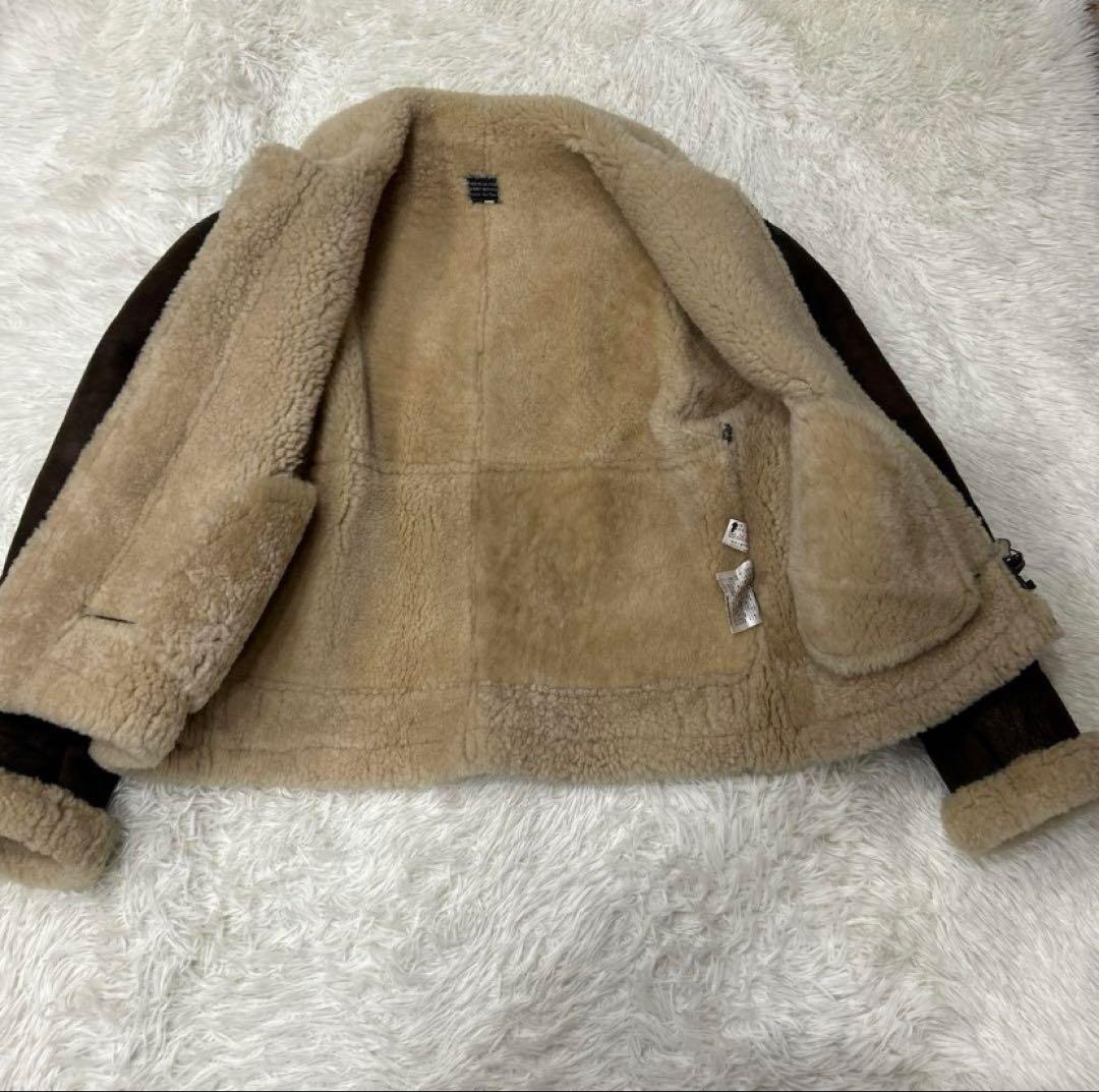 @*様 AIR FORCE ムートンジャケット　40 B-3 ダークブラウン