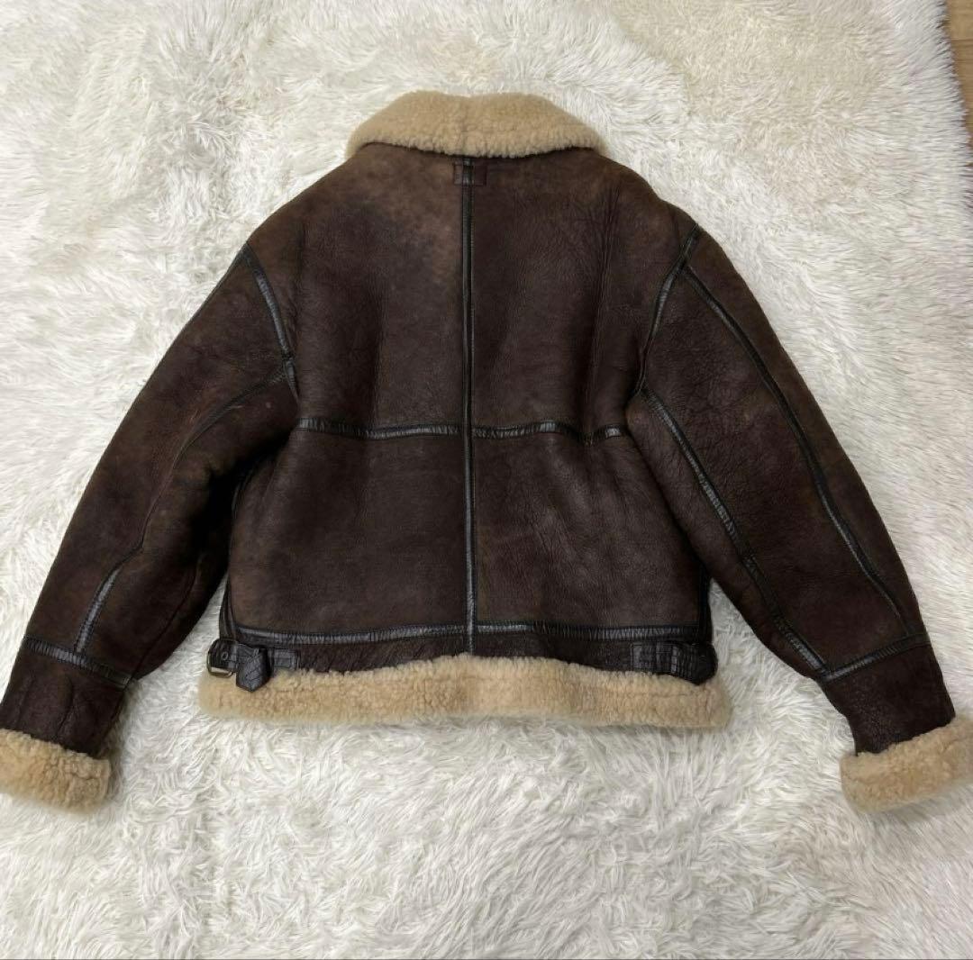 @*様 AIR FORCE ムートンジャケット　40 B-3 ダークブラウン