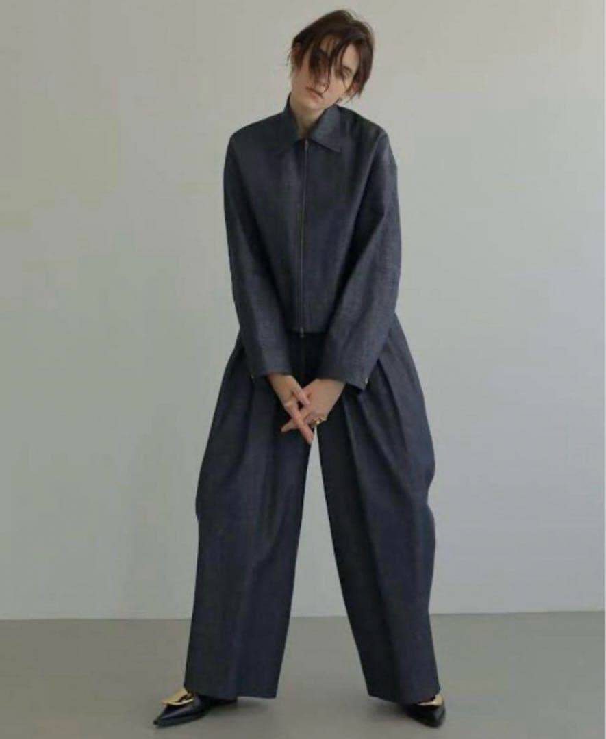 kinako 様　LOHEN ローヘン　ランダムタックハイウエスト　ワイドパンツ