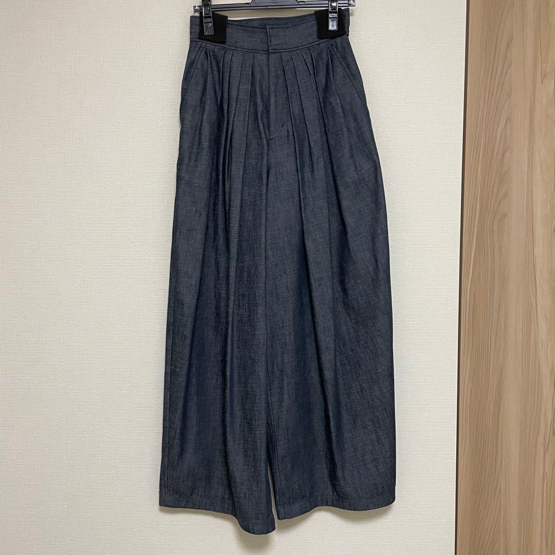 kinako 様　LOHEN ローヘン　ランダムタックハイウエスト　ワイドパンツ