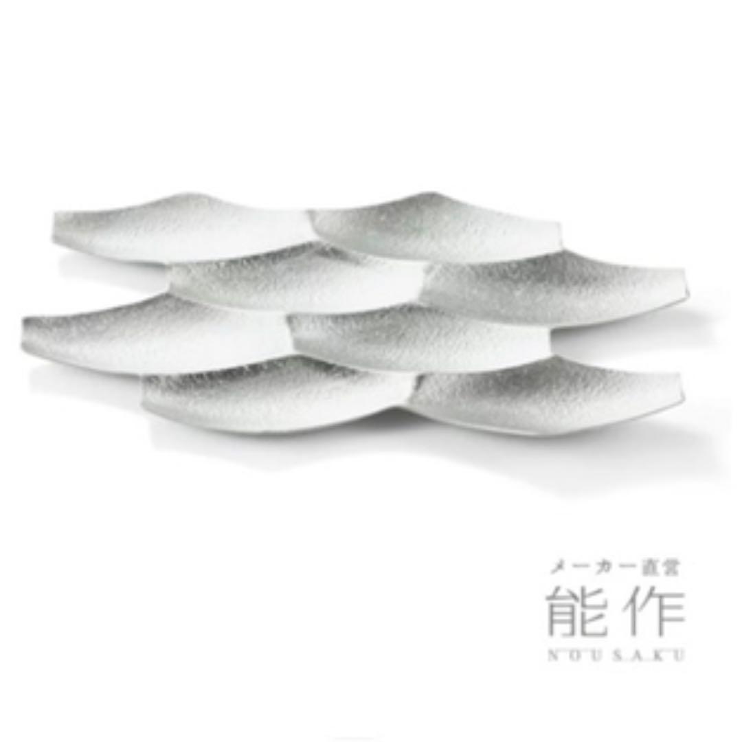 【新品未使用】能作 sasa L オードブル 皿 器 錫 アクセサリートレイ