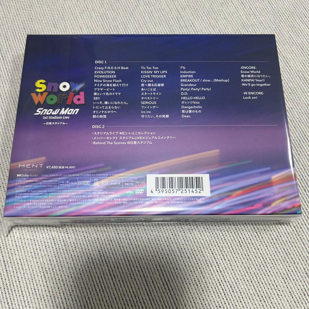 【FC限定盤・DVD】Man 日産スタジアム  World