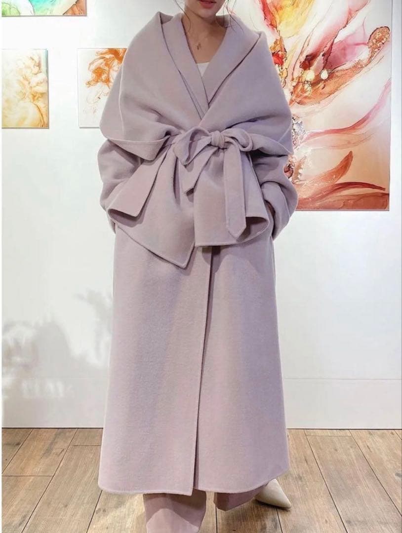 【美品】eimy istoire マフラーセットエアリーガウンコート