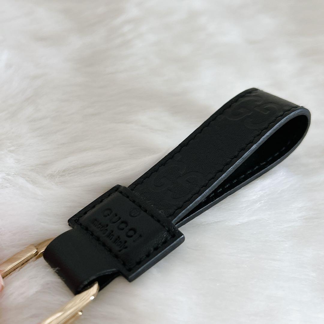 【✨美品✨】グッチ グッチシマ マイクログッチ キーホルダー チャーム 型押