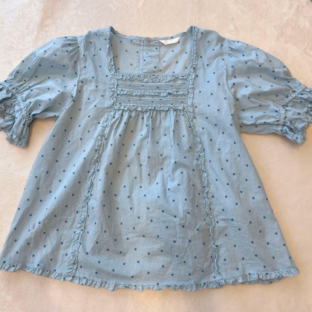 最終値下げ　ピンクハウス　水玉フリルブラウス 定価24200