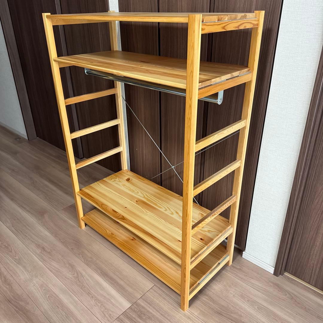 無印良品　パイン材　ユニットシェルフ