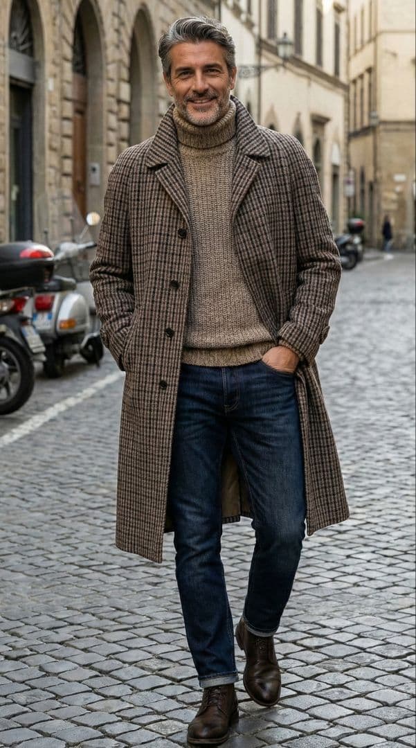 【最高級】Brioni ブリオーニ ガンクラブチェック コート 48 イタリア製