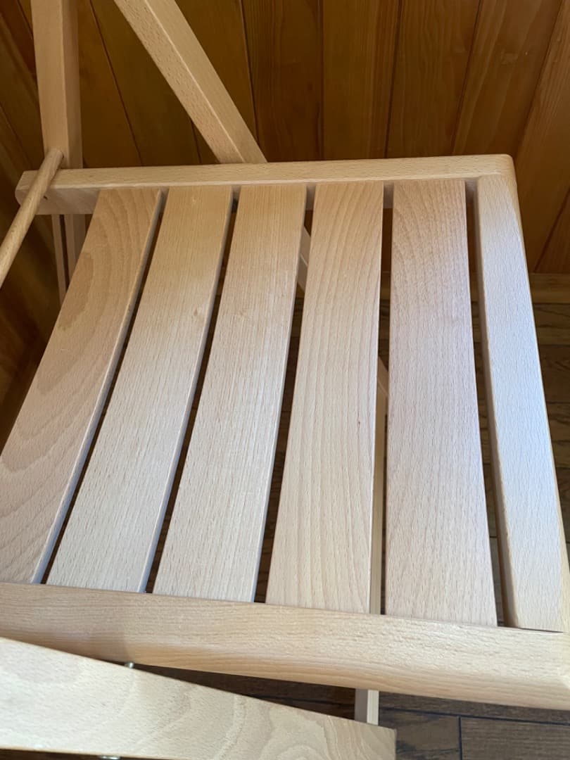 無印良品　MUJI 2脚セット　木製 チェア　折りたたみ椅子