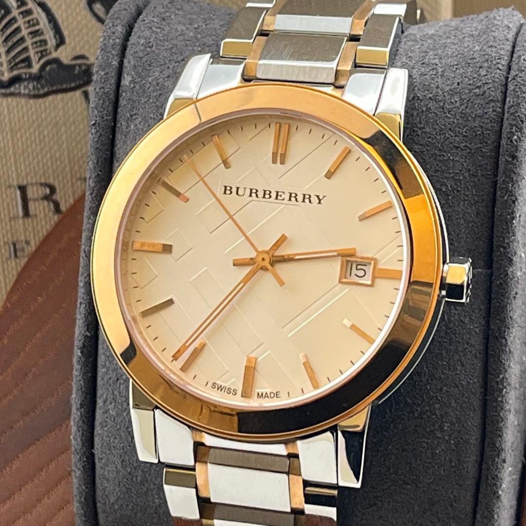 【新品未使用】　バーバリー　BU9006 クォーツ　箱付　保護フィルム付