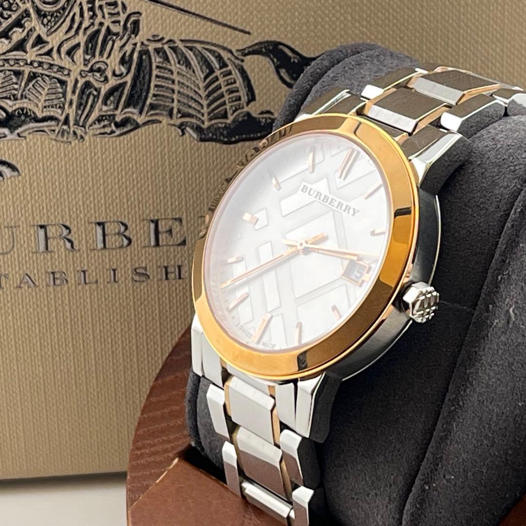 【新品未使用】　バーバリー　BU9006 クォーツ　箱付　保護フィルム付