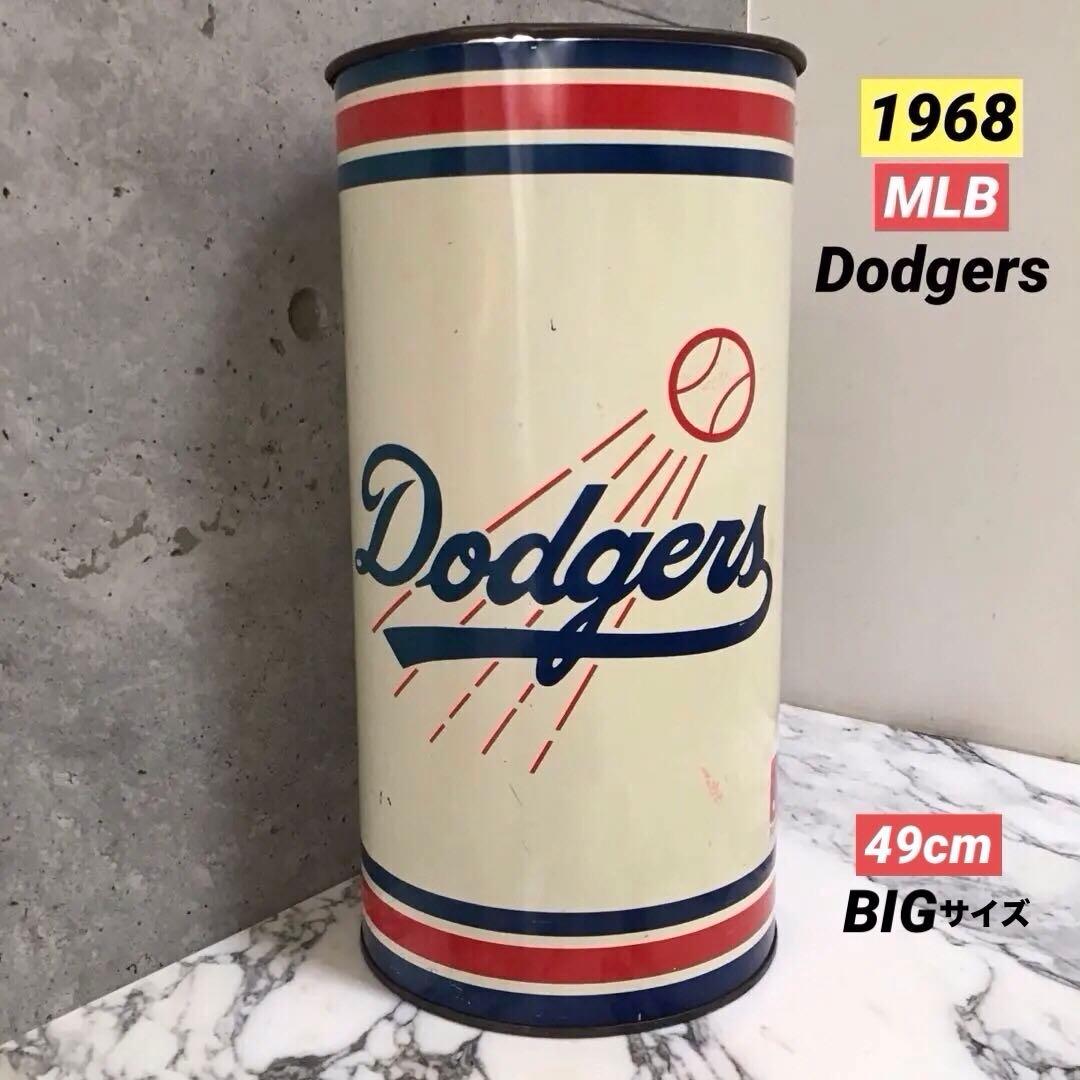 ドジャース 1968年 MLB Dodgers ブリキ缶 BIGサイズ