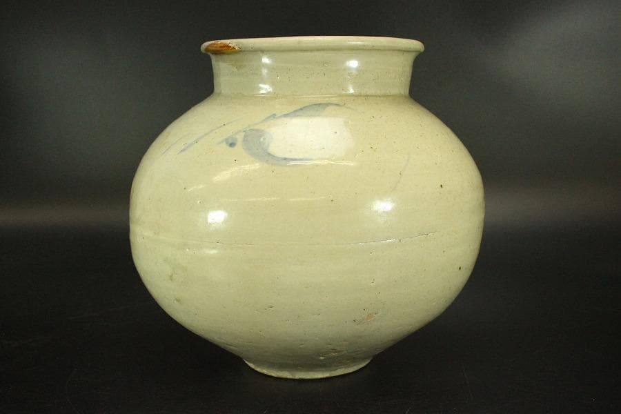 李朝 壷 φ23.8cm(ZE567)