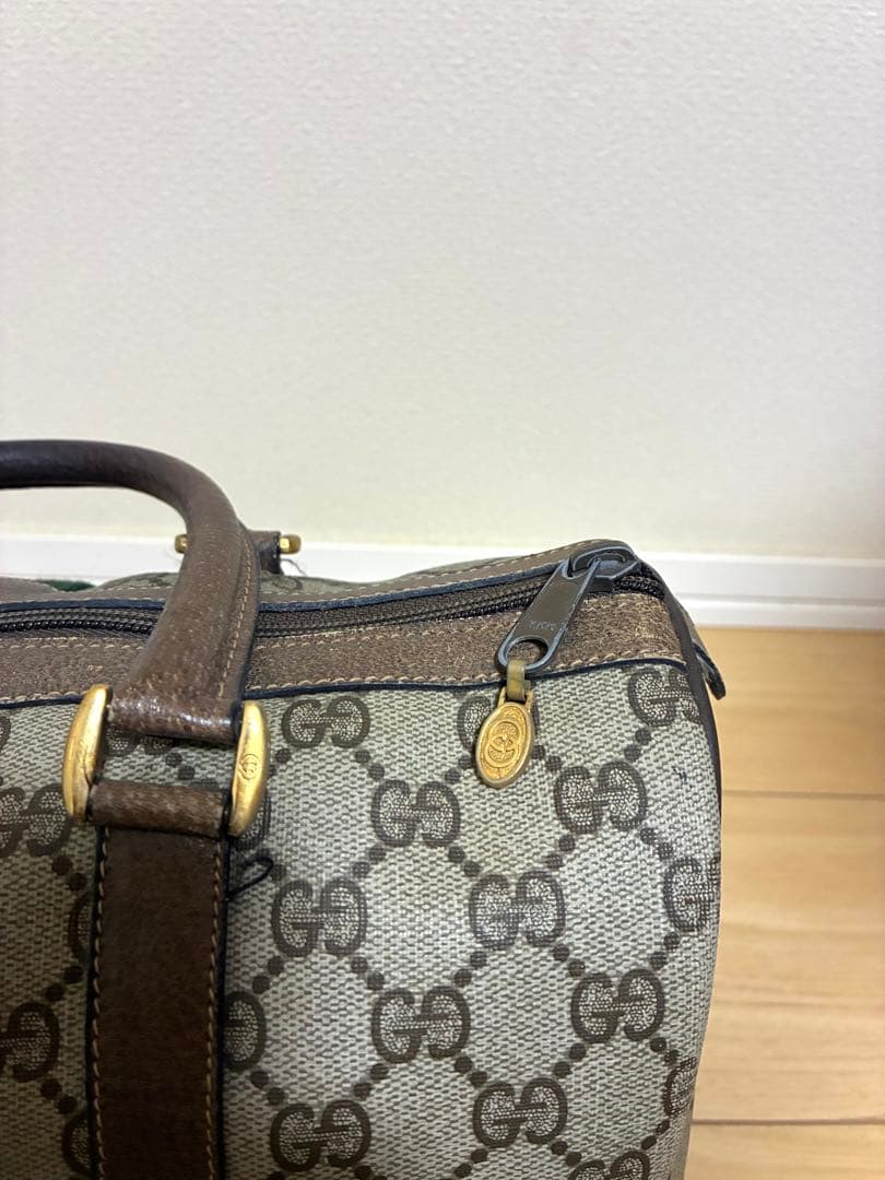 GUCCI ミニボストンバッグ シェリーライン GG柄 PVC 総柄