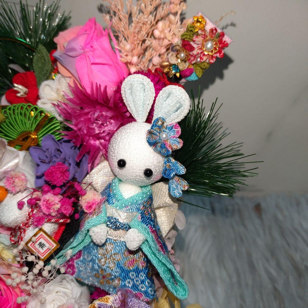 ご予約済✦2点セット✦謹賀新年＆くまちゃんのクリスマス…ブリザーブドアレンジ