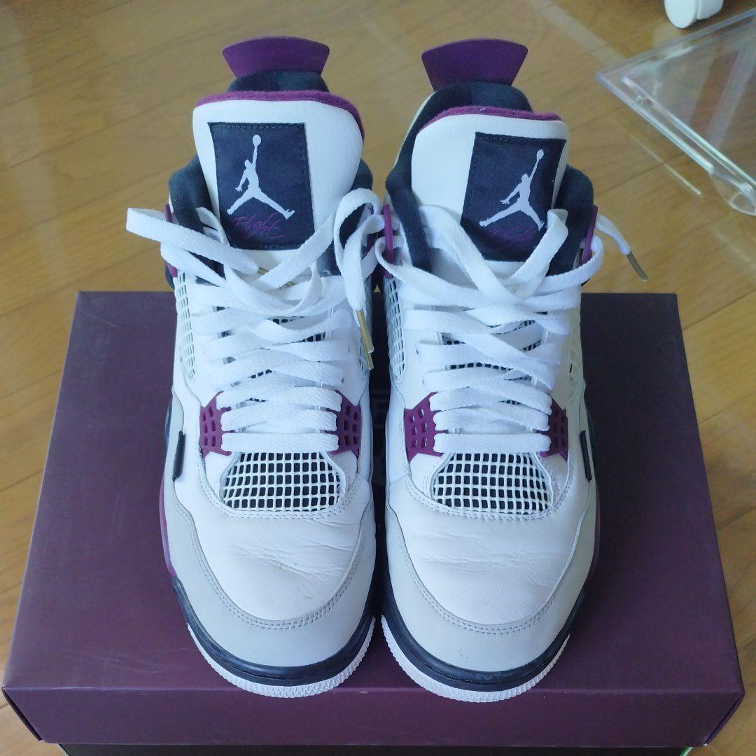 Air Jordan 4 PARIS ホワイト/バーガンディ パリサンジェルマン