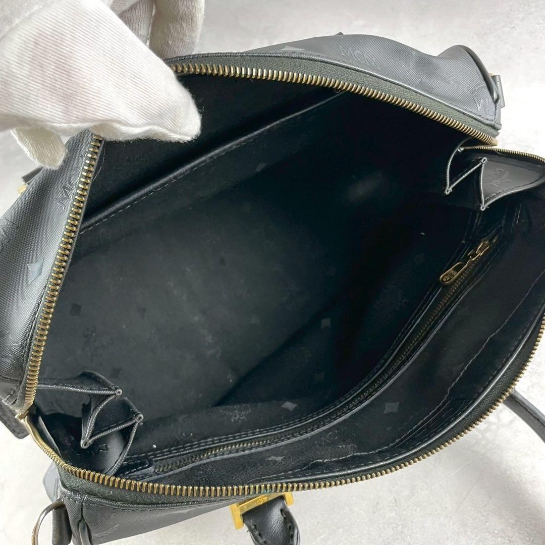 ✨美品✨MCM エムシーエム　ボストンバッグ　ヴィセトス柄　大容量　ブラック