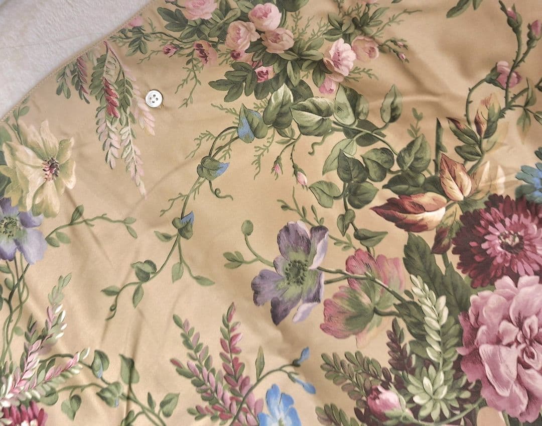 未使用　Ralph Lauren シングル掛け布団カバー　アドリアーナフラワー綿
