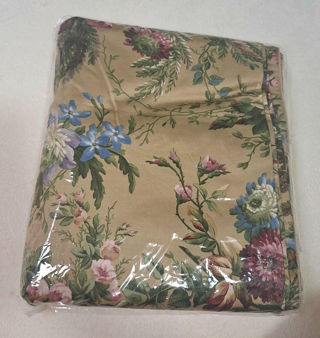 未使用　Ralph Lauren シングル掛け布団カバー　アドリアーナフラワー綿