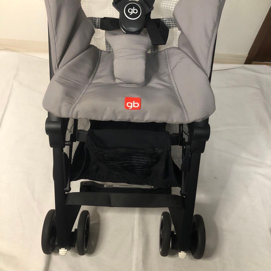 送料込★美品★gb pockit air 折りたたみ式小型ベビーカー ケース付