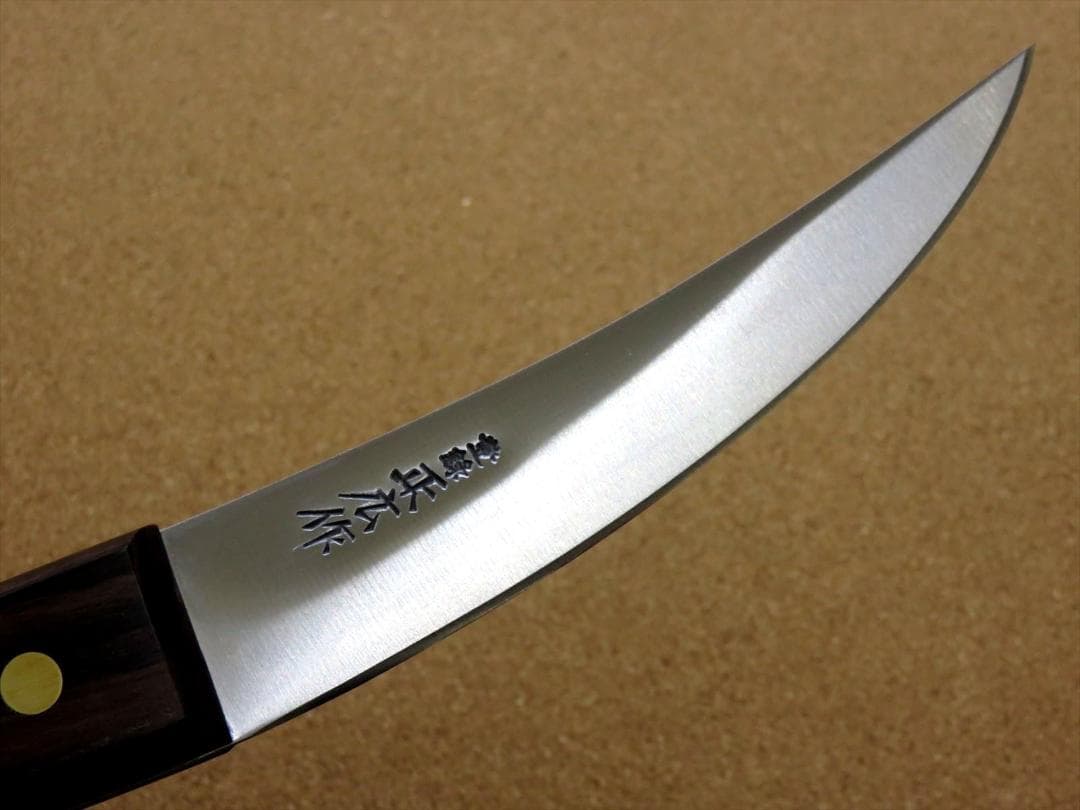 関の刃物 頭取り 150mm 正広 日本鋼 ハガネ 肉解体 狩猟包丁 右利 片刃