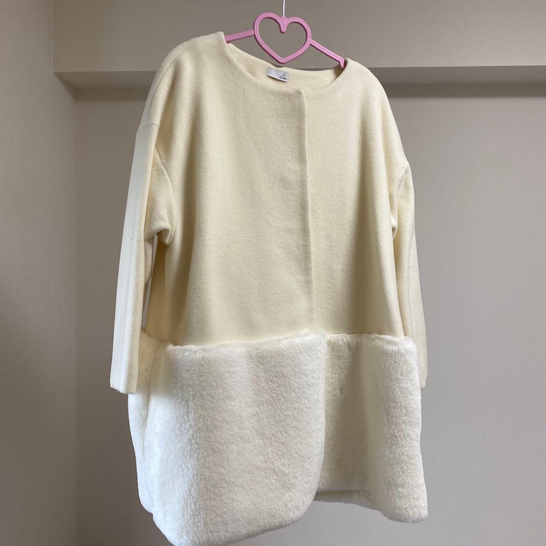 【完売品】エムドット　em. 　エコファーコート　ホワイト