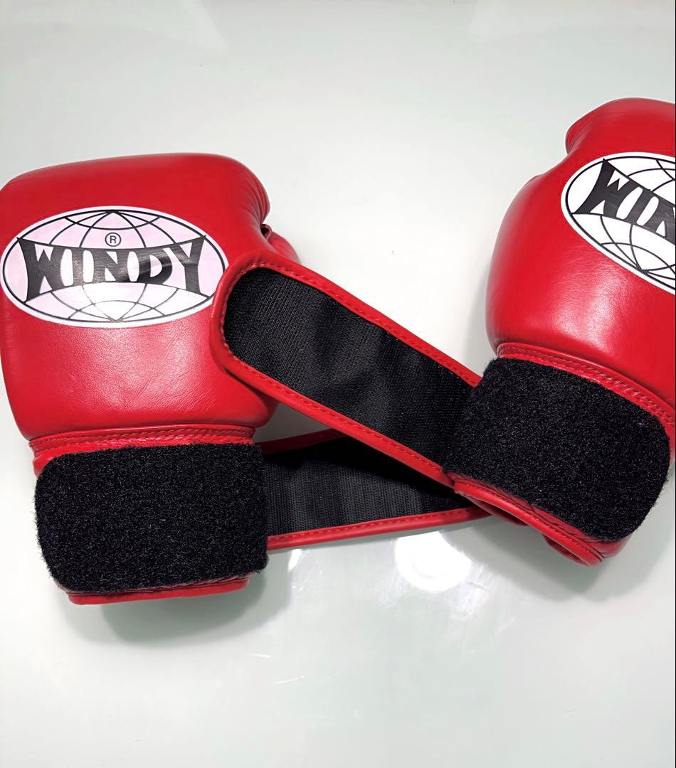 【美品】 WINDY ボクシンググローブ 8oz レッド