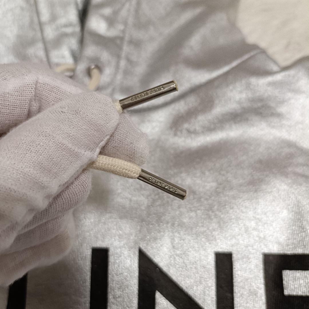 かーぼ様　美品✨️　セリーヌ　パーカー　シルバー　XS