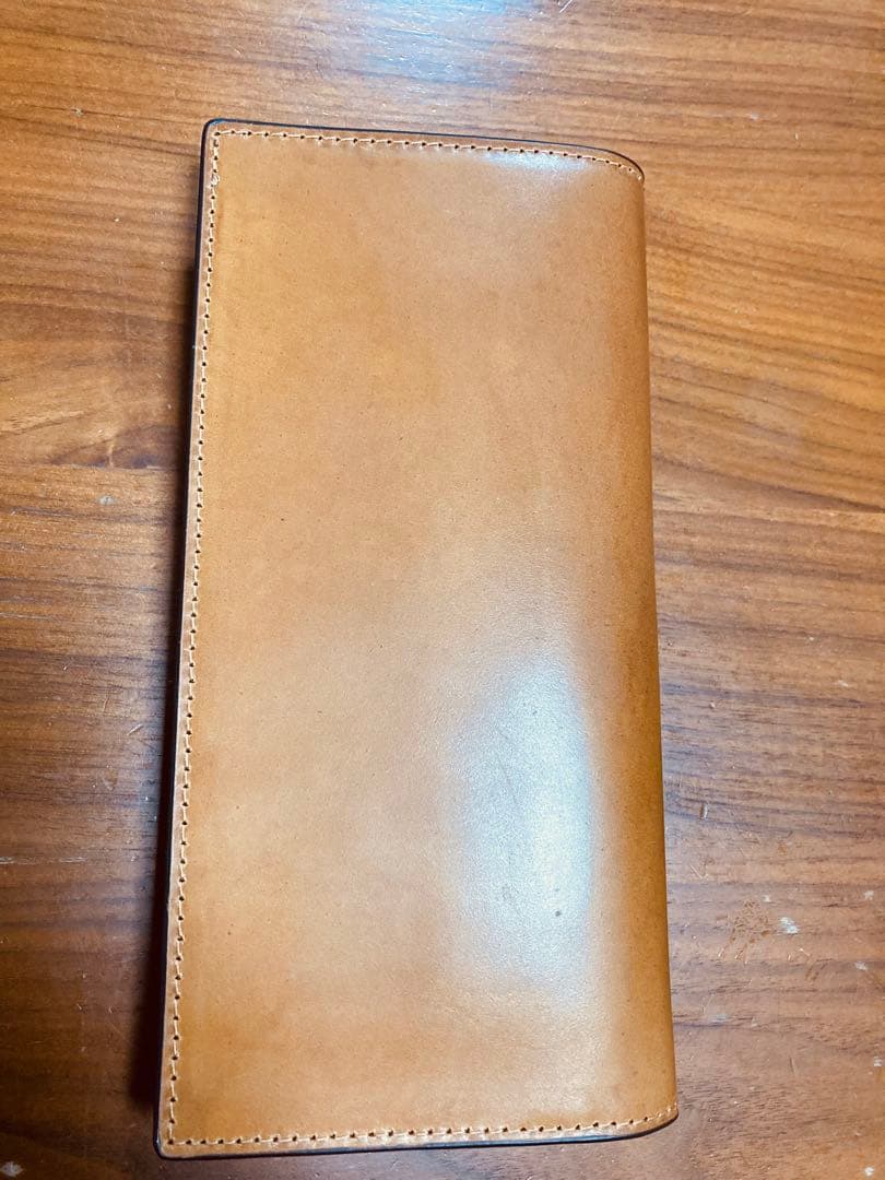 【未使用】ロカド シェルコードバン 長財布 ライトブラウン