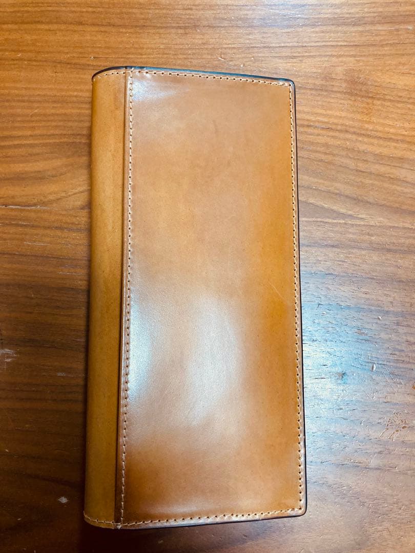 【未使用】ロカド シェルコードバン 長財布 ライトブラウン