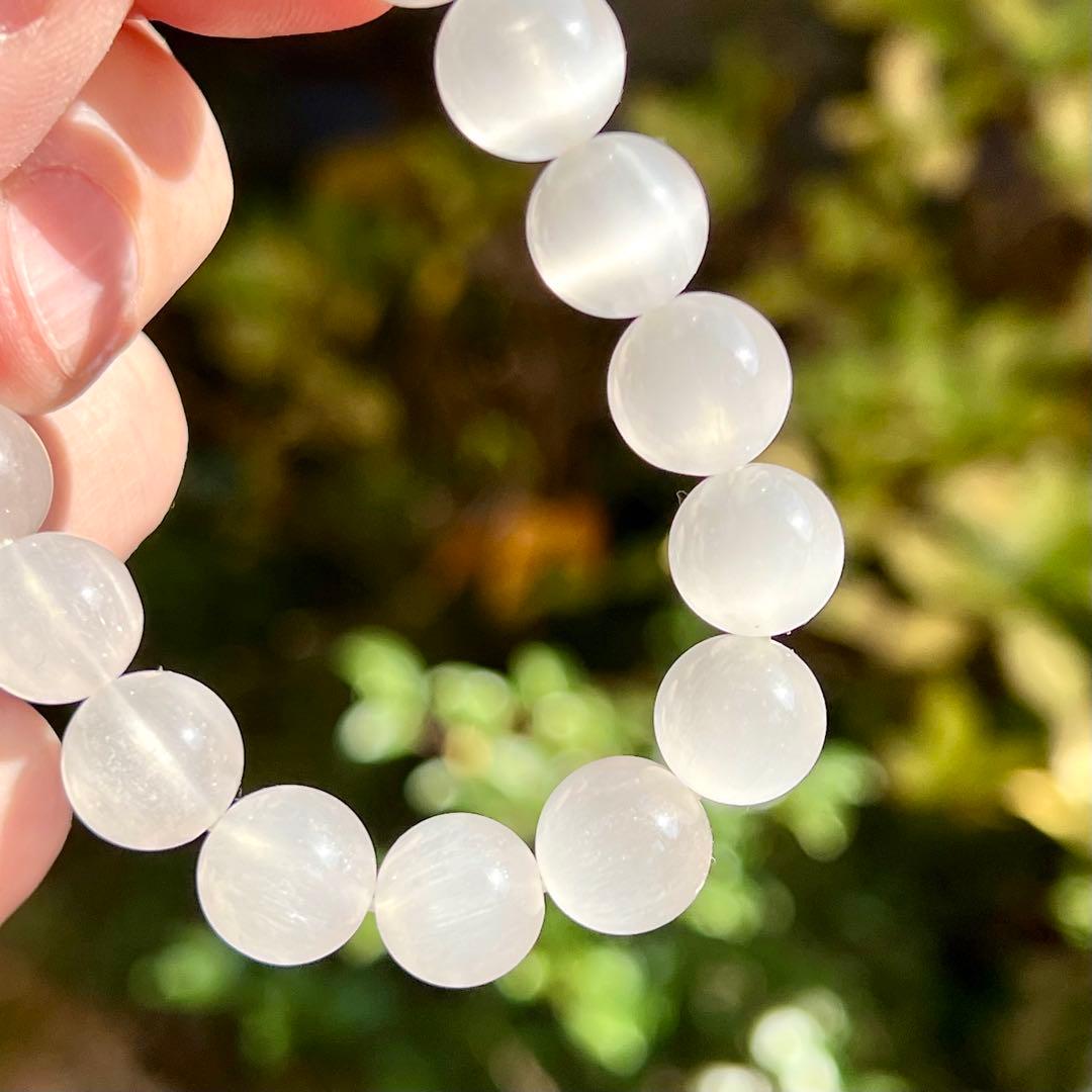 最高級　針並みが綺麗　ホワイトサゲニティッククォーツブレスレット 3