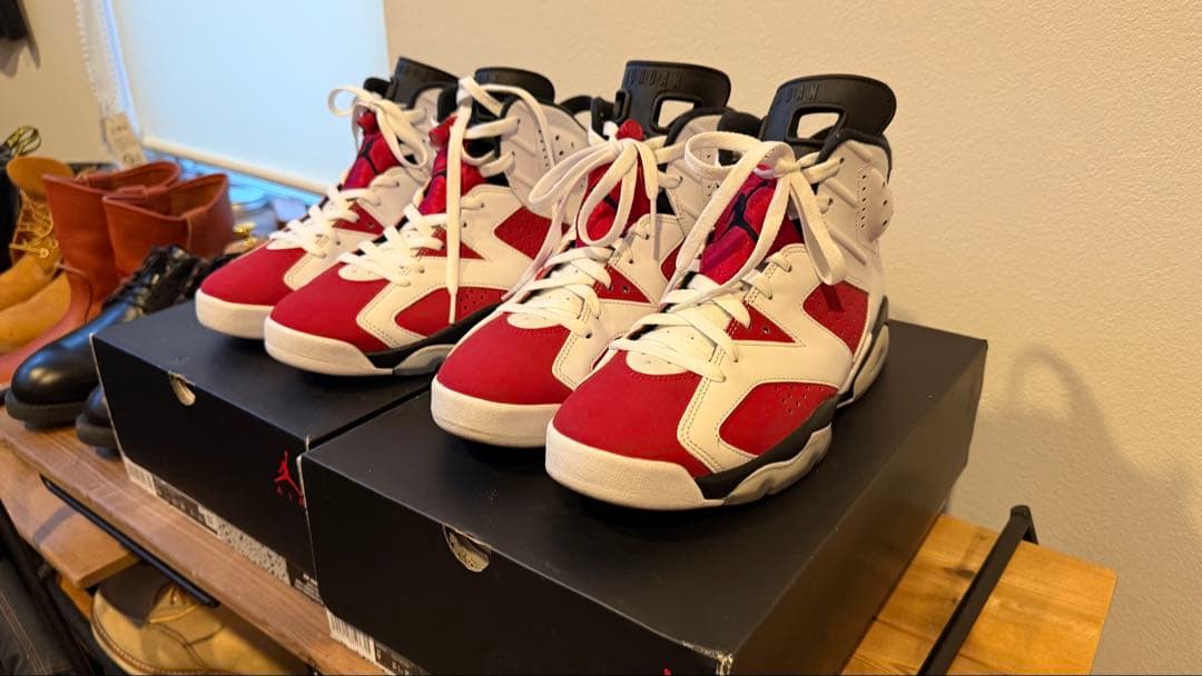 Air Jordan 6 Retro ホワイト/レッド 10.5 27cm