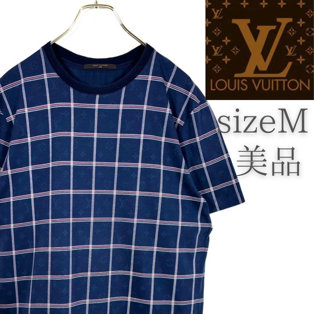 ひぃ 美品 LV ルイヴィトン モノグラムチェックTシャツ　\