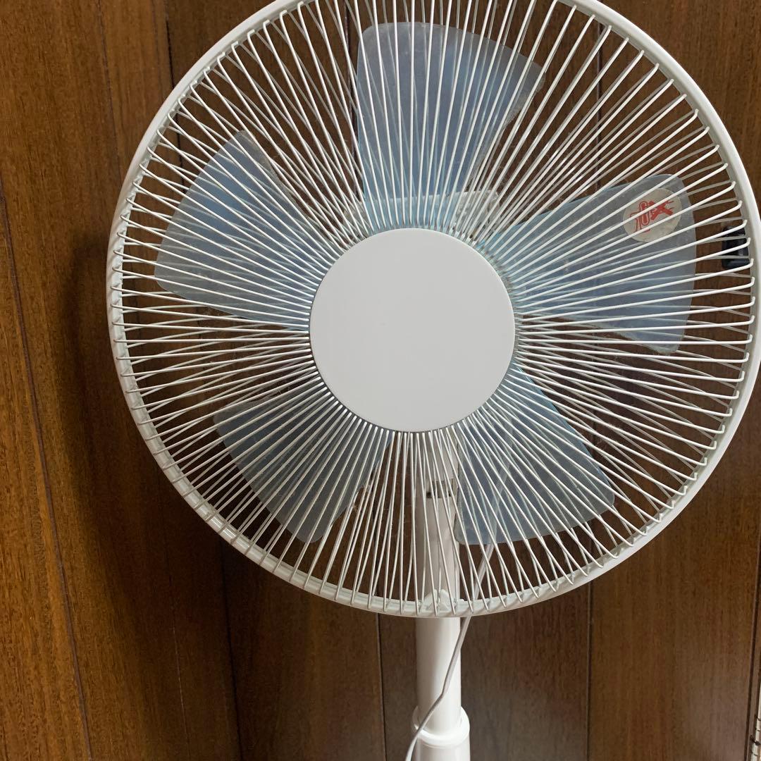 ホワイトスタンドファン 5枚羽根